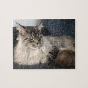 Maine-Waschbär-Katzen-Puzzle Puzzle