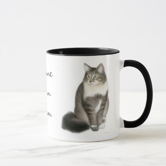 Maine-Waschbär-Mamma-Katzen-Tasse Tasse (Rechts)