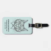 Maine-Waschbär-Porträt | addieren Ihren Namen Gepäckanhänger (Vorderseite horizontal)