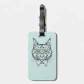 Maine-Waschbär-Porträt | addieren Ihren Namen Gepäckanhänger (Rückseite vertikal)