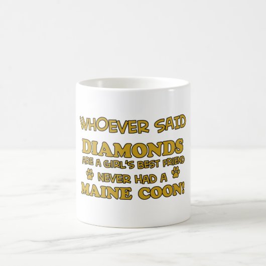 Maine-Waschbärentwürfe Kaffeetasse (Mittel)