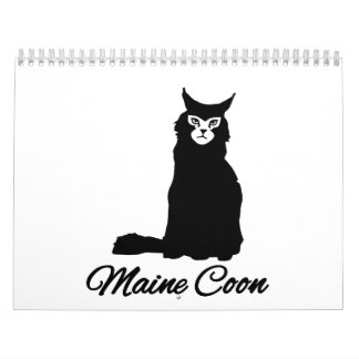 Maine-Waschbärkatze Kalender