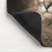 Maine-WaschbärSepia #1 Mousepad (Ecke)