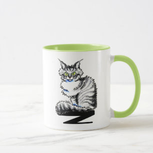 Maine-Waschbärtabby-Katze Weg-Leine Art™ Tasse