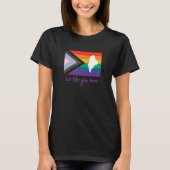 Maine We Like You Here Progress Pride Flag T-Shirt (Vorderseite)