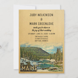 Maine Wedding Einladung Vintage Natur