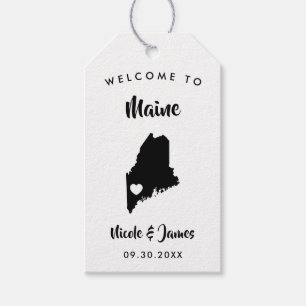 Maine Wedding Welcome Bag Tags für Hotelgäste Geschenkanhänger
