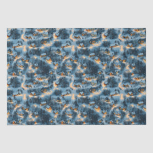 Maine Weihnachtsdorf in Schnee getaucht Seidenpapier