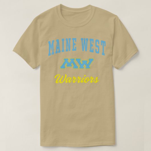 Maine West High School Krieger T-Shirt (Design vorne)