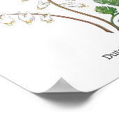 Maine Wildblumen Blossom Monatsname Poster (Ecke)