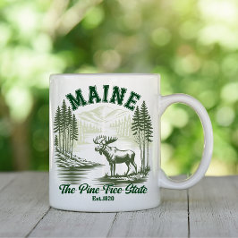 Maine Wilderness Scenic Forest Design Kaffeetasse
