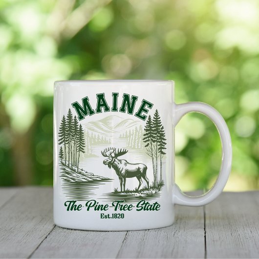 Maine Wilderness Scenic Forest Design Kaffeetasse