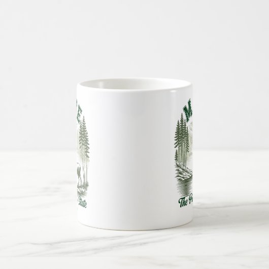 Maine Wilderness Scenic Forest Design Kaffeetasse (Mittel)