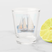 Maine Windjammer Sailing Thunder_Cove Schnapsglas (Rückseite)