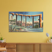 Maine (Winter)Großbuchstaben Szenen Leinwanddruck (Insitu (Wohnzimmer))