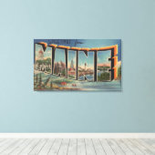 Maine (Winter)Großbuchstaben Szenen Leinwanddruck (Insitu (Holzboden))