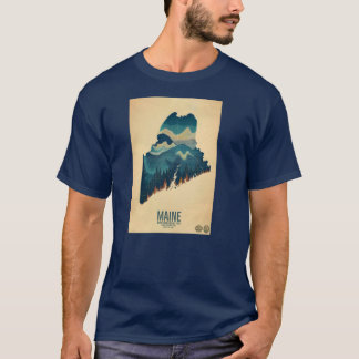 Maine, wo der Morgen zuerst anbricht Poster T-Shirt