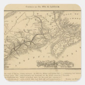 Maine Zentralbahn Quadratischer Aufkleber (Vorderseite)