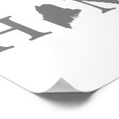 Maine Zuhause Staat Word Art Poster (Ecke)