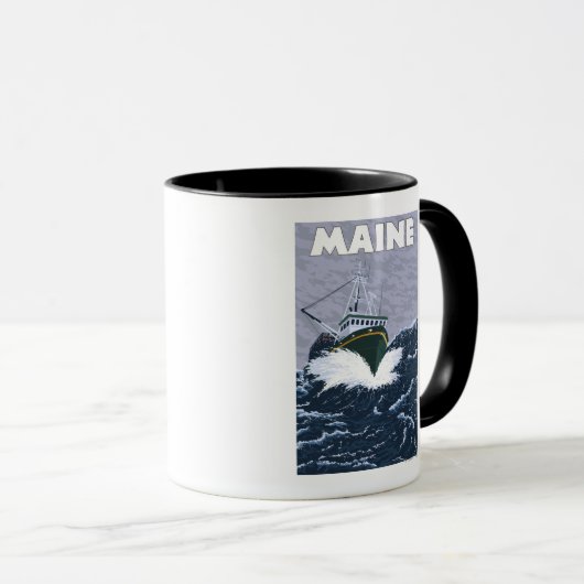 MaineCrab-Fischerei Tasse (VorderseiteRechts)