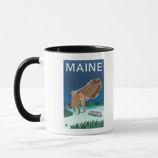 MaineCuttlefish Szene Tasse (Links)