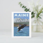 MaineEagle-Fischerei Postkarte (Stehend Vorderseite)