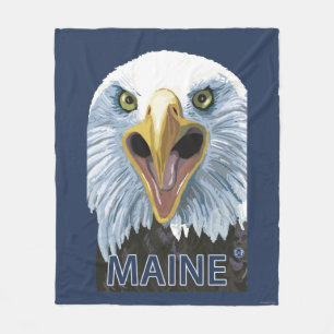 MaineEagle herauf nahes Fleecedecke