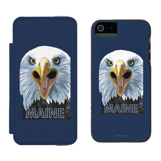 MaineEagle herauf nahes Incipio iPhone Geldbeutel-Hülle (Seite an Seite)