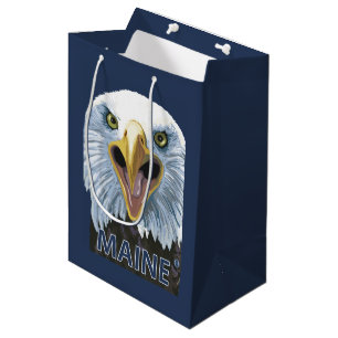 MaineEagle herauf nahes Mittlere Geschenktüte