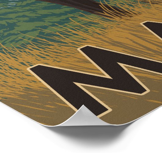 MaineElk-Szene Poster (Ecke)