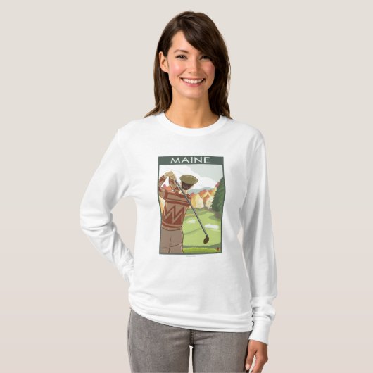 MaineGolfing Szene T-Shirt (Vorne ganz)