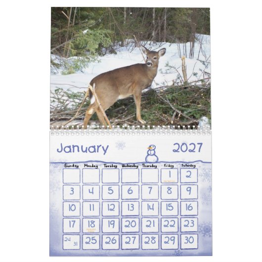 Maineholz-u. -wasser-2013 Kalender (Jan 2027)