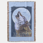 MaineHowling Wolf Decke (Vorderseite Vertikal)