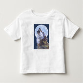 MaineHowling Wolf Kleinkind T-shirt (Vorderseite)