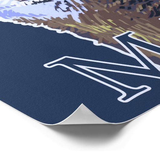 MaineHowling Wolf Poster (Ecke)