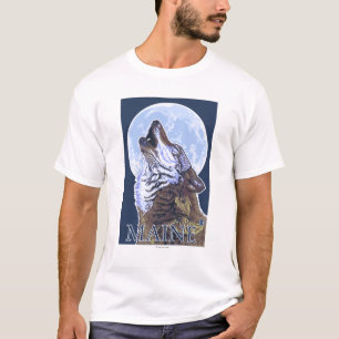 MaineHowling Wolf T-Shirt