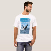 MaineHumpback Wal-Szene T-Shirt (Vorne ganz)