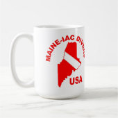 Maineiac Divers Classic Logo 15oz Tasse (Links)