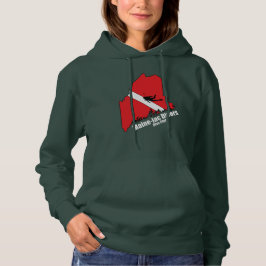 Maineiac Divers Silhouette Logo Frauen Swweatshirt Hoodie
