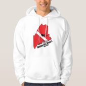 Maineiac Divers Silhouette Weißes Pullover (Vorderseite)