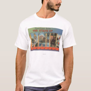 MaineLarge Buchstabe-Szenen T-Shirt