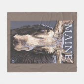 MaineMoose herauf nahes Fleecedecke (Vorderseite (Horizontal))