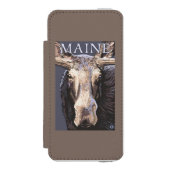 MaineMoose herauf nahes Incipio iPhone Geldbeutel-Hülle (Folio Vorderseite)