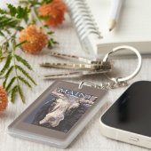 MaineMoose herauf nahes Schlüsselanhänger (Vorderseite rechts)