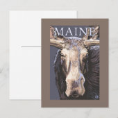 MaineMoose Up Nah Postkarte (Vorne/Hinten)