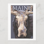 MaineMoose Up Nah Postkarte (Vorderseite)