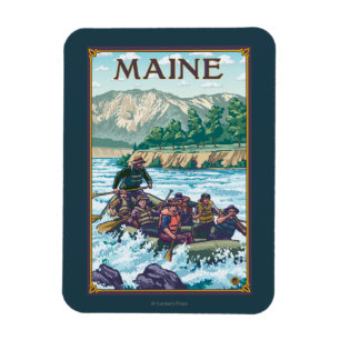 MaineRiver, das Szene flößt Magnet