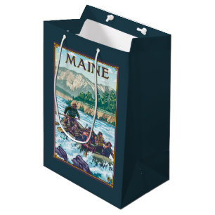 MaineRiver, das Szene flößt Mittlere Geschenktüte