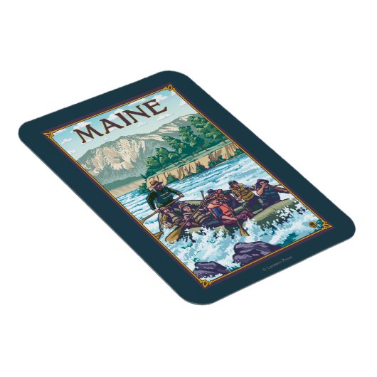 MaineRiver-Rafting-Szene Magnet (Rechte Seite)