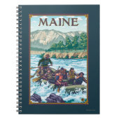 MaineRiver-Rafting-Szene Notizblock (Vorderseite)